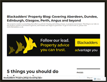 Tablet Screenshot of blackadderspropertynews.com